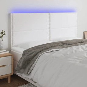 Κεφαλάρι Κρεβατιού LED Λευκό 180x5x118/128 εκ 3122387