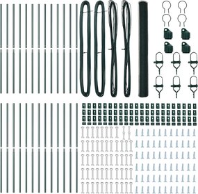 vidaXL Στύλος Περιφράξεων Πράσινο 50 x 1,6 μ (13 mm πλέγμα)