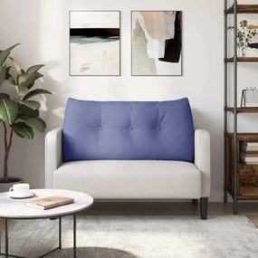 vidaXL Μαξιλάρι Πλάτης Μπλε τζην 100 x 24 x 50 εκ ύφασμα