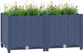 vidaXL Ζαρντινιέρα 80 x 40 x 38 εκ. από Πολυπροπυλένιο
