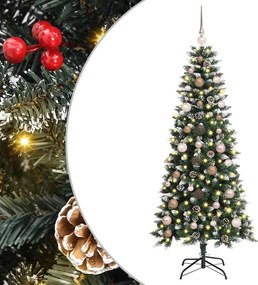vidaXL Τεχνητό Χριστουγεννιάτικο Δέντρο με 150 LED Πράσινο 150 cm