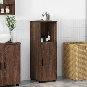 vidaXL Ντουλάπι Μπάνιου με αποθήκευση Καφέ δρυς 30 x 35 x 95 εκ
