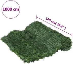 vidaXL Περίφραξη Πράσινη 1 x 10 μ. από Τεχνητό Γρασίδι