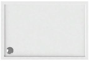 Karag New Flat 3 Ορθογώνια Ακρυλική Ντουζιέρα 70x100cm Λευκή