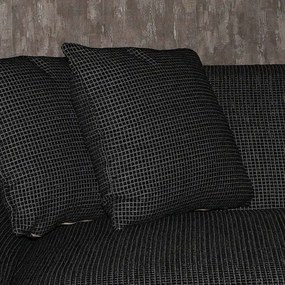 Μαξιλάρι Διακοσμητικό (Με Γέμιση) Cubes 874-222-133 42x42cm Black-Grey 42X42 Βαμβάκι-Πολυέστερ