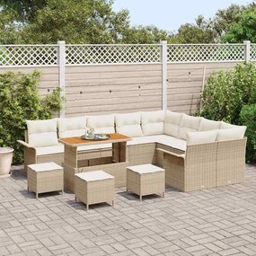 vidaXL Σετ Καναπέ Κήπου 13 pcs Μπεζ, Κρέμα 110 x 55 x 71 εκ