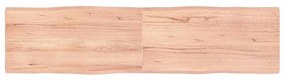 vidaXL Επιφ Τραπεζιού Αν Καφέ 160x40x(2-4)εκ.Ακατέργ. Μασίφ Ξύλο Δρυός