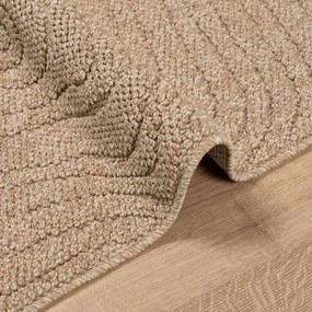 vidaXL Χαλιά χώρου Μουάρ AGIRA Φυσικό 200 x 140 cm Πολυεστέρας