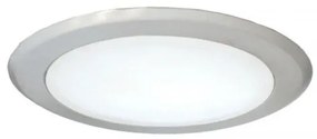 Χωνευτό Σποτ Φωτιστικό Ψευδοροφής Downlight LED 34W 4000Κ Φ23,5cm Subra235 W/L Interlight-16530-Ασημί 16530