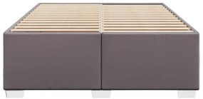 vidaXL Πλαίσιο Κρεβατιού Γκρι 140x200 εκ. από Συνθετικό Δέρμα
