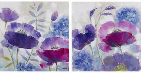 Καμβάς DKD Home Decor Τζίντζερ Καμβάς 80 x 3,5 x 80 cm