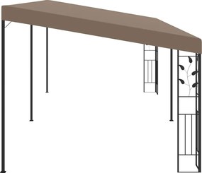 vidaXL Κιόσκι Επιτοίχιο Taupe 6 x 3 x 2,5 μ.