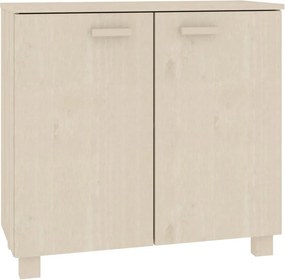 vidaXL Ντουλάπι HAMAR Καφέ Μελί 85 x 35 x 80 εκ. Μασίφ Ξύλο Πεύκου