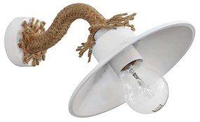 Φωτιστικό Τοίχου - Απλίκα UT-160ΑΡ Rope UT-White 31-0996 Heronia Rope, Metal