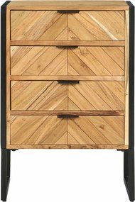 vidaXL Πλαϊνό γραφείο 50 x 35 x 75 εκ. Μασίφ ξύλο ακακίας