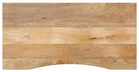 vidaXL Επιφάνεια Γραφείου Καμπύλη 110x50x2,5 εκ Μασίφ Ακατ. Μάνγκο