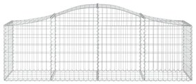 vidaXL Συρματοκιβώτια Τοξωτά 40 τεμ. 200x50x60/80 εκ. Γαλβαν. Ατσάλι