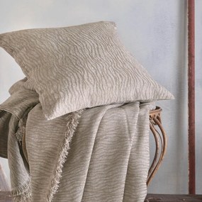 Ριχτάρι Bretton Dark Beige Ρυθμός Πολυθρόνα 160x180cm Chenille,Cotton,Polyester