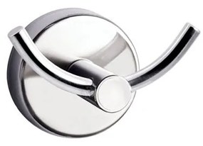 Karag 2202 Moderno Άγκιστρο μπάνιου διπλό Χρωμέ