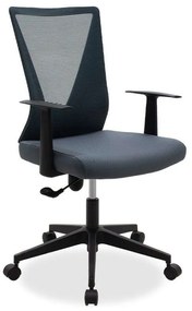 Καρέκλα Γραφείου Διευθυντή Ghost Με Ύφασμα Mesh Μαύρη - Γκρι 61X53X93-105Cm 069-000008