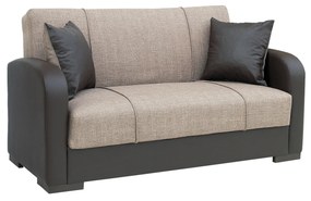 Καναπές Κρεβάτι Διθέσιος MARTINI Καφέ PU 154x87x90cm - 14210016