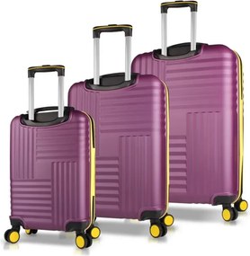 Stewehome Σετ 3 τεμαχίων βαλίτσες από ABS μεσαίου και μεγάλου μεγέθους και βαλίτσα καμπίνας