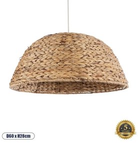Boho Κρεμαστό Φωτιστικό Οροφής Μονόφωτο 01847 GloboStar-1847-Μπεζ 01847