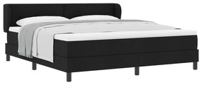 vidaXL Κρεβάτι Box Spring με στρώμα  Μαύρο 180x200 εκ. Υλικό