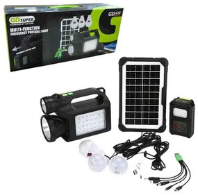 GDSuper Ηλιακό σύστημα φωτισμού 30W 28LED GD-C10 - Multi-Function Emergency Portable Light