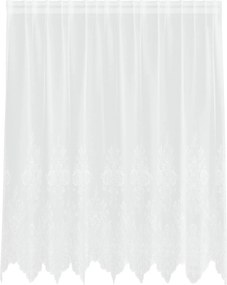 vidaXL Κουρτίνα Δαντέλας Λευκό 180 x 200 cm Πολυεστέρας