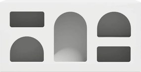 vidaXL Ντουλάπι TV Λευκό 80 x 35 x 40 εκ Επεξεργασμένο ξύλο