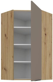 Κρεμαστό ντουλάπι γωνιακό Arianna 60x60 GN 108 1F-Γκρέζ