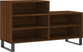 vidaXL Παπουτσοθήκη Καφέ Δρυς 102x36x60 εκ. από Επεξεργασμένο Ξύλο