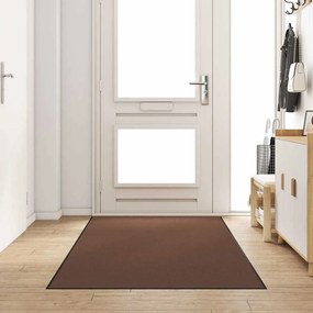 vidaXL Χαλάκι Εξώπορτας Καφέ και Μαύρο 120 x 300 cm