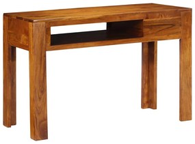 vidaXL Γραφείο με συρτάρι Καφέ 110 x 50 x 73 εκ Μασίφ ξύλο ακακίας