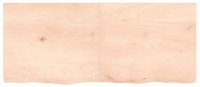 vidaXL Πάγκος Μπάνιου 140x60x(2-6) εκ. από Ακατέργαστο Μασίφ Ξύλο