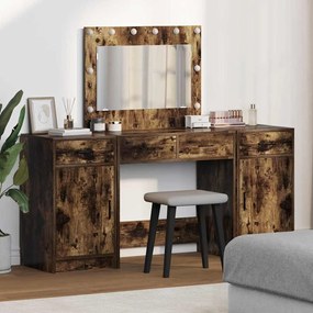 vidaXL Τραπέζι περιποίησης με συρτάρι 3 pcs Καφέ 40 x 41 x 75 εκ