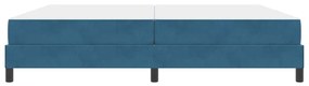 vidaXL Κρεβάτι box spring με στρώμα Σκούρο Μπλε 200 x 200 cm Βελούδο