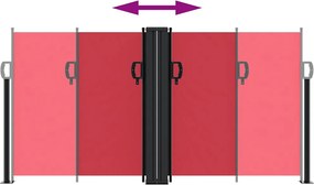vidaXL Σκίαστρο Πλαϊνό Συρόμενο Κόκκινο 120 x 1200 εκ.