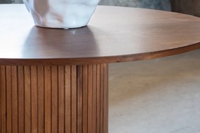 Τραπέζι Dallas 1715, Καρυδί, 75cm, Ινοσανίδες μέσης πυκνότητας, Φυσικό ξύλο καπλαμά | Epipla1.gr