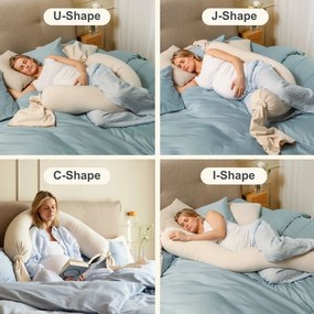 Μαξιλάρι Εγκυμοσύνης bbhugme, Soft White