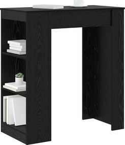 vidaXL Τραπέζι μπαρ 95 x 47 x 103,5 εκ Επεξεργασμένο Ξύλο Μαύρη Δρυς