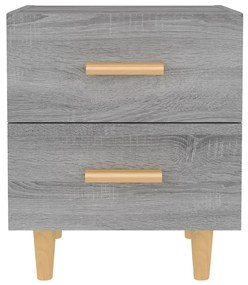 vidaXL Κομοδίνο Γκρι Sonoma 40 x 35 x 47,5 εκ.