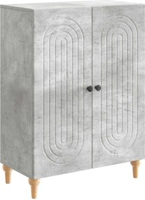 vidaXL Πλαϊνό γραφείο Γκρι Σκυροδέματος 66 x 34,5 x 90 εκ