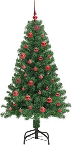 vidaXL Τεχνητό Χριστουγεννιάτικο Δέντρο με 150 LED Πράσινο 150 cm