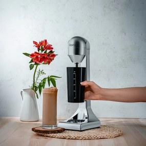Επιτραπέζια φραπεδιέρα Oliver Voltz OV51163D, 100W, 2 ταχύτητες, Ανοξείδωτος αναδευτήρας, Ανοξείδωτο/μαύρο