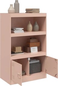 vidaXL Ντουλάπι Ροζ 67x39x107 εκ. από Ατσάλι