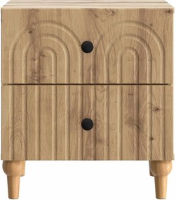vidaXL Κομοδίνο 2 τεμ. Artisan Δρυς 43 x 34,5 x 48 εκ