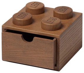LEGO® ΞΥΛΙΝΟ ΚΟΥΤΙ ΤΕΤΡΑΓΩΝΟ ΣΥΡΤΑΡΩΤΟ OAK DARK STAINED