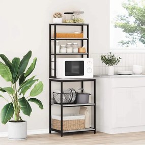 vidaXL Ράφι Κουζίνας 5 επιπέδων 60 x 40 x 168 εκ Επεξεργασμένο Ξύλο